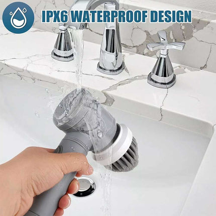 Electric Spin Scrubber Powerful Turbo Scrub Cleaning Brush Cordless Rechargeable