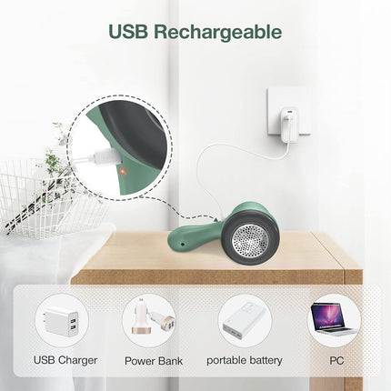 USB Rechargeable Electric Lint Remover | Portable Fabric Shaver for Clothes Bobble & Fluff