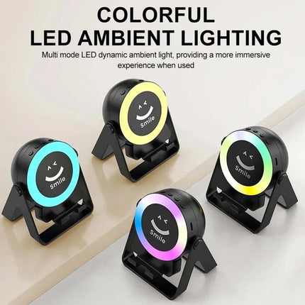 4-in-1 Wireless Induction Bluetooth Speaker, Rechargeable Audio Bracket Speaker