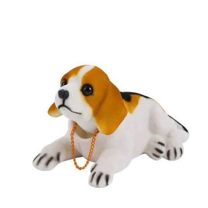 Swing Head Puppy Toy, Shiba Husky Nodding Bobble Figure, Car & Home Decor Gift