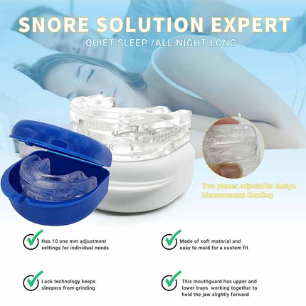 Anti snore device anti snoring solution mouthpiece