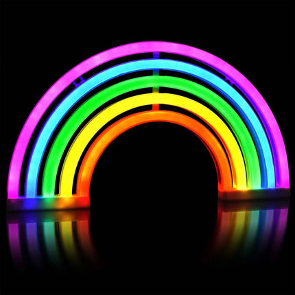 Colourful Rainbow LED Neon Lamp - Wall/Bar Mount for Home, Nursery & Children’s Room