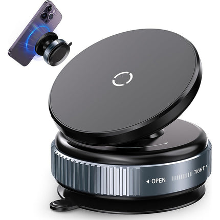 Electric Vacuum Magnetic Suction Cup 360° Rotation Car Phone Holder Stand Mount