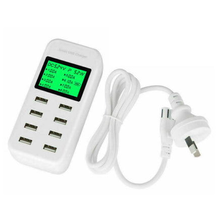 USB Hub Charging Station 8 ports Phone Charger Multi Dock Charger Power Adapter