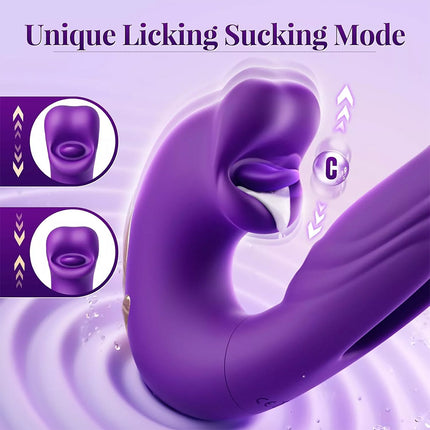 Flapping Tapping Vibrator Dildo G Spot Vibrator Clit Sucking Sex Toys for Women