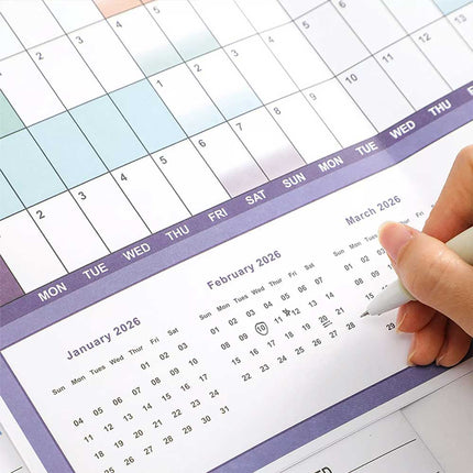 2025 Full Year Wall Planner Calendar Home Office Work Daily Calendar Wall Decor