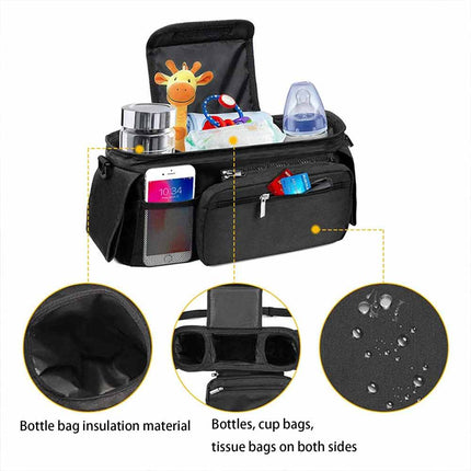 Universal Baby Pram Stroller Organiser Caddy Organizer Storage Accessories Bag