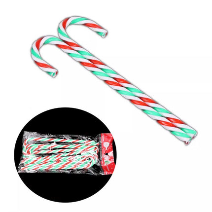 6Pcs/Set Plastic Candy Cane Christmas Hanging Decoration Xmas Tree Ornament