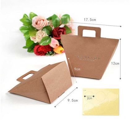 20PCS Christmas Gift Bags Party Candy Paper Bag Cookie Wrapping Pouch Sack