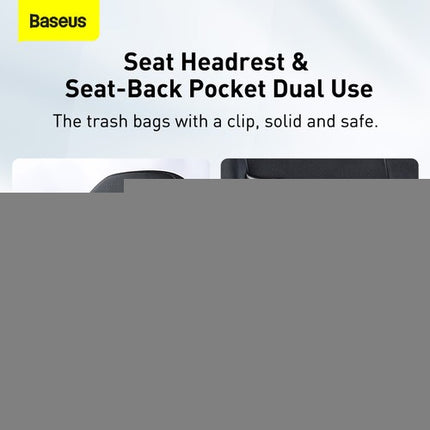 Baseus Car Organizer Backseat Storage Bag Car Trash Bin Dustbin Including 40 Bags