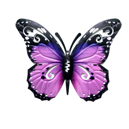 3D Metal Butterfly Wall Art Decorative Ornament 22x27cm for Home Garden & Outdoor Wall Decoration