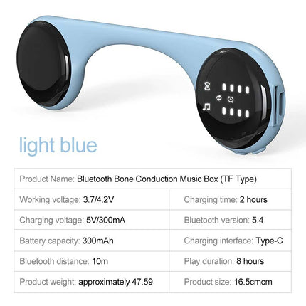 5.4 Wireless Bone Conduction Under Pillow Speaker, Rechargeable Sleep Speaker for Quiet Night Rest
