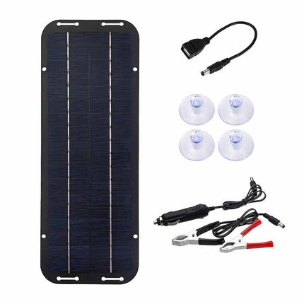 12V 30W Solar Panel Trickle Car Battery Charger Power Portable Waterproof Boat