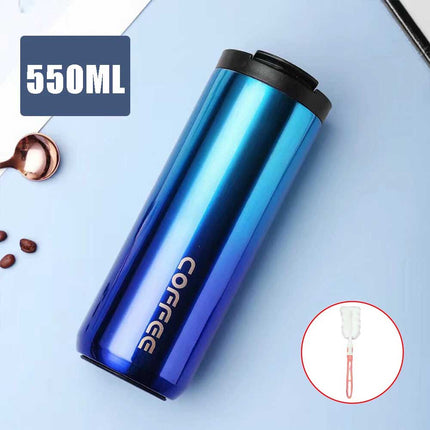 550ml Thermal Travel Coffee Mug Cup Hot Warm Insulated Drinks Thermal Thermos Flask