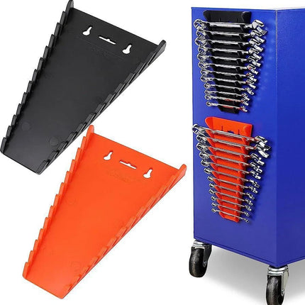 2-Pack Magnetic Wrench Organizer – Holds 24 Spanners – Tool Storage Rack for Workshop
