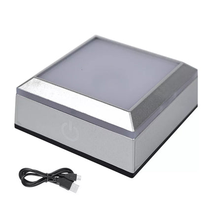 Square/Round 3D LED Light Base Display Stand Holder For Crystal Art Glass Base