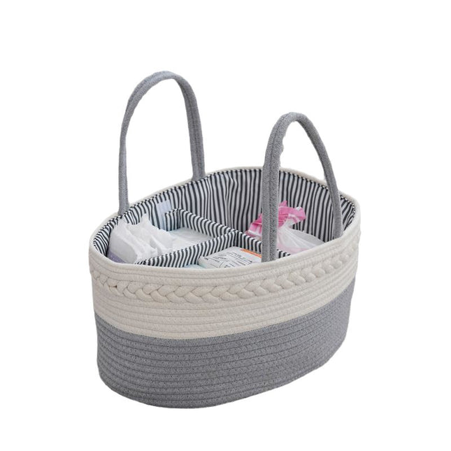 Nappy Caddy,Baby Diaper Caddy Organiser, Portable Nursery Storage Basket