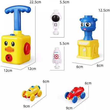 Inertia Balloon Powered Car Balloon Launcher Toy Kid Creative Science Experiment