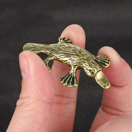 2x Mini Platypus Figurine Ornaments – Perfect for Tea Pet & Desktop Display