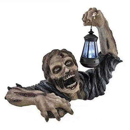 Ground Breaking Zombie Skeleton Prop Lantern Garden Decor CG Book week Party