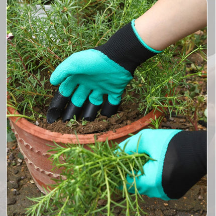 Anti-Slip Waterproof Gardening Gloves with Claws, Wear Resistant for Digging & Planting