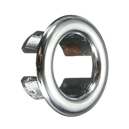 10x Bathroom Basin Sink Spares Overflow Cover Trim Replacement Chrome Plastic