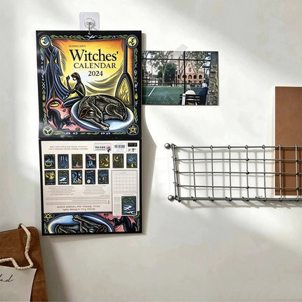 2027 Witches' Wall Calendar, Monthly Art Home Decor Calendar