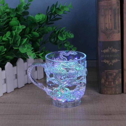 Luminous Dragon Flash Cup Colorful 285ml Lightup Cups Acrylic Gifts for Bar Home