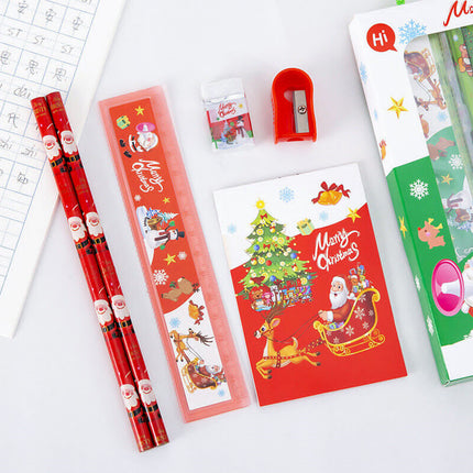 Christmas Stationery Gift Kit Pencil Set For Primary School Children Drawing Xmas Gift