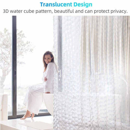 EVA Shower Curtain Waterproof Mildew Resistant 180×200CM Bathroom Bath Decor