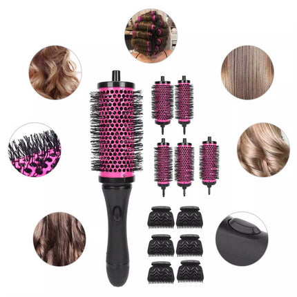 Brush Set with Detachable Barrels Round Hair Styling Tool 6 Barrels UK