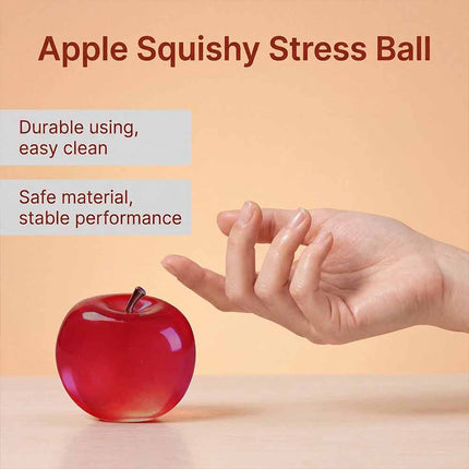 Red Apple Squishy Toy Soft Stress Relief Ball Fidget Sensory Toy for Kids