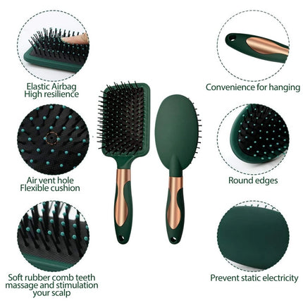 4x Hair Brush Set for Women Professional Salon Hairbrush Comb Hairbrush Massage