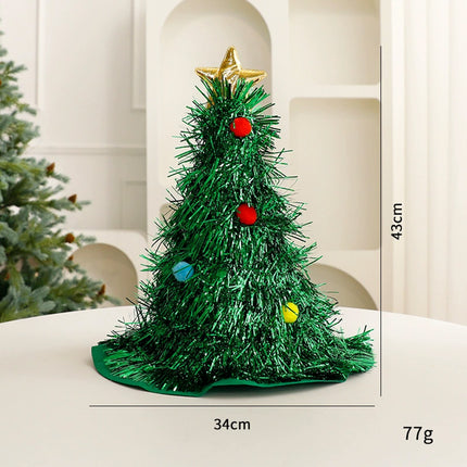 Christmas Tree Hat Festive Xmas Headwear for Party Costumes & New Year Decor