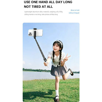 2-in-1 Selfie Stick Tripod: Portable Phone Stand for iPhone & Android