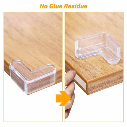 20Pcs Clear Furniture Corner Protectors Rubber Table Edge Cushion Baby Safety Guard