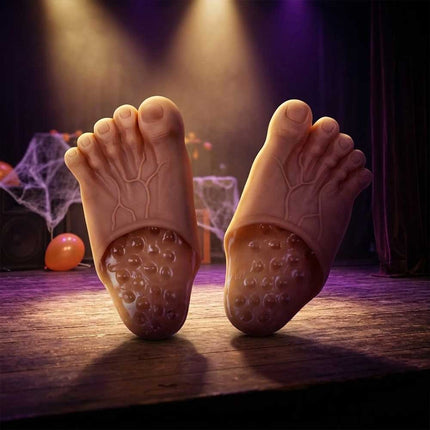 Giant Foot Slippers, Funny Costume Prop Slippers with Non-Slip Sole, One Size Universal Fit