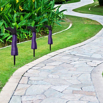 1‑Piece Halloween Witch Leg Prosthetic Ornament, Outdoor Yard Party Decor Prop