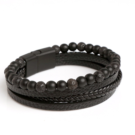 Braided Fashion Bracelets PU Leather Bracelet Bangle Wrap Wristband