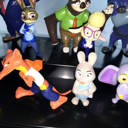 12pcs Cartoon Character Mini Doll Toys, Cuddly Figure Set, PVC Stuffed Toy Figures, Small Collectible Dolls