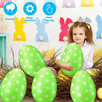 1x RandomColor  Inflatable Easter Egg & Pump Easter Inflatables Outdoor Decor