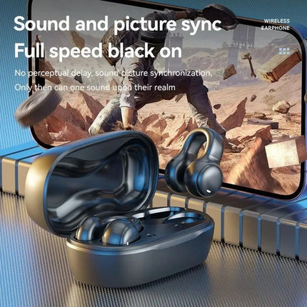 M47 Clip-On Open Ear Wireless Earbuds, Bluetooth Headset for iOS & Android