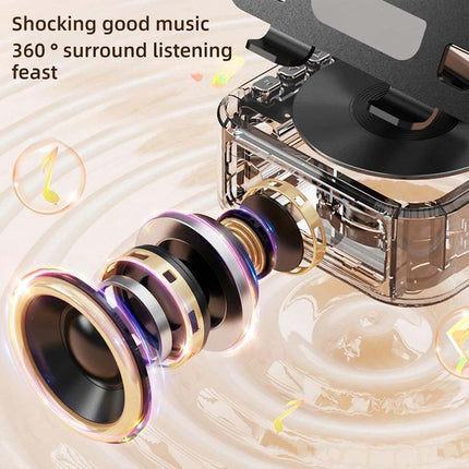 Adjustable Phone & Tablet Stand with Built-in Bluetooth Speaker