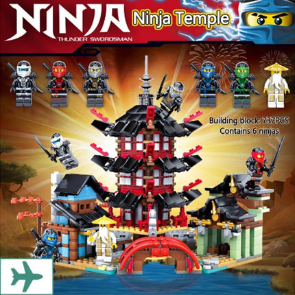 810PCS Ninjago Ninja Temple Set Building Blocks Brinquedos Infantis Presentes De Aniversário