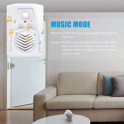 Motion Triggered MP3 Audio Player Mini Infrared Sensor, Welcome Greeting Sound Device with Loud Speaker