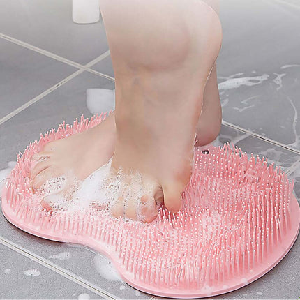 Foot Back Body Scrubber Massager Pad Shower Bath Exfoliating Brush Cleaning Mat