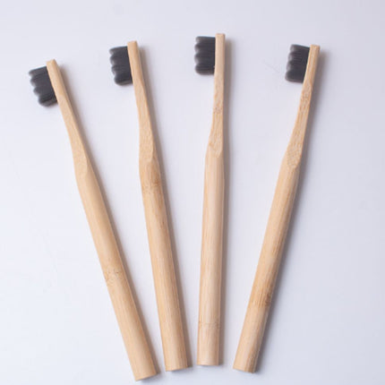 Eco-Friendly Grey Bamboo Toothbrush 4 Pack Extra Dense Soft Bristles