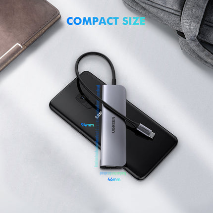 5-in-1 USB-C Multiport Hub with 4K HDMI, 3 USB 3.0 Ports, PD Fast Charging