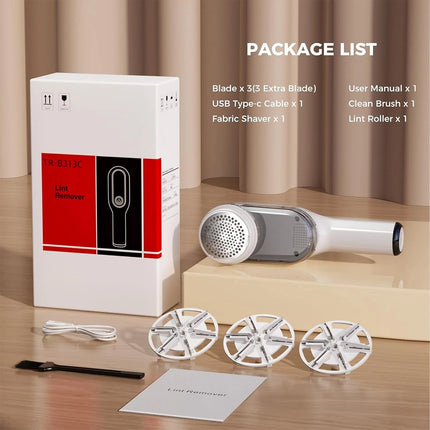 Electric Clothes Lint Remover Fabric Shaver to Remove Bobbles & Fluff Easy-to-Use Debobbler