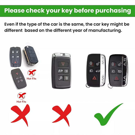Remote Key Cover Fob Case, Replacement Protective Shell, For Land Rover & Jaguar Models